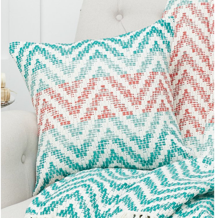 Wayfair teal throw online pillows